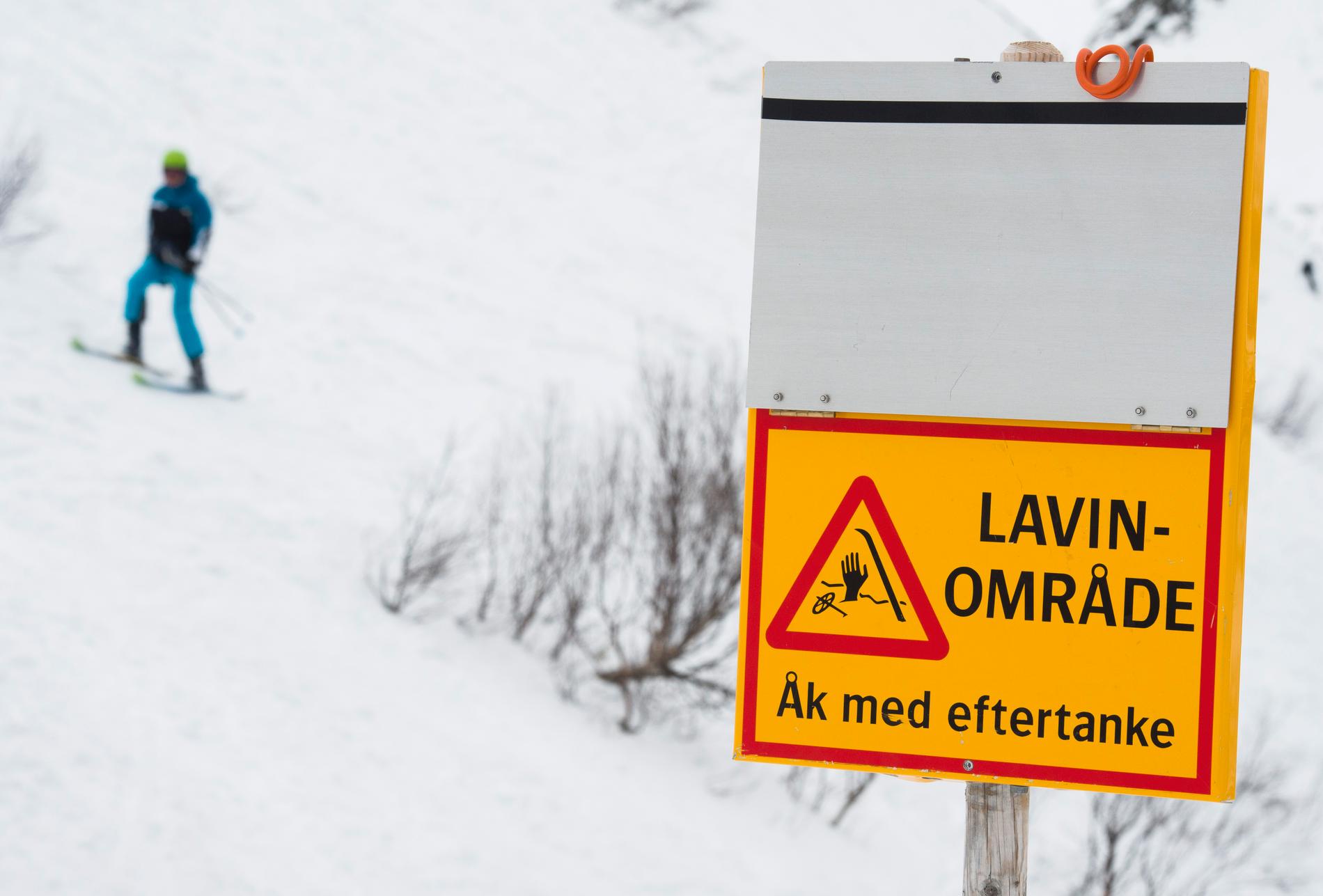 Det råder en betydande fara för laviner i södra Jämtlandsfjällen just nu. Arkivbild.