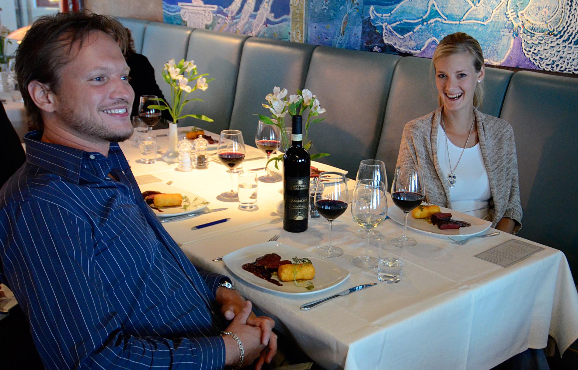Fredrik Gustafsson, 32, och Sara Schröder, 31, från Stockholm har testat Silja Lines Menu Signature.