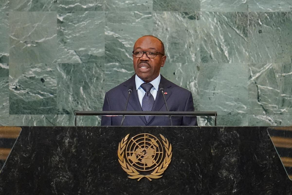 Presidenten Ali Bongo 2022.