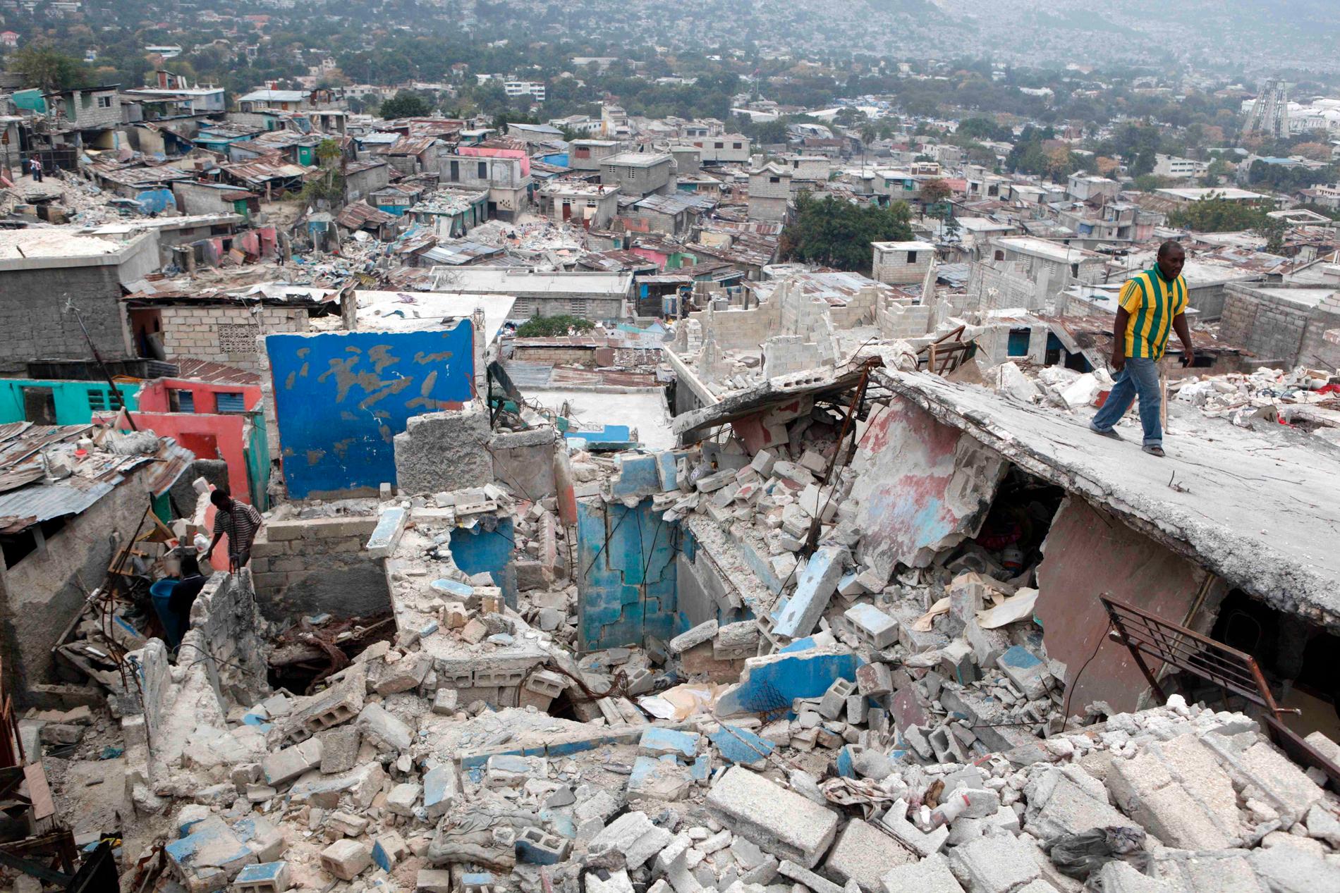 Jordbävningen i Haiti 2010 krävde närmare 300 000 liv. Arkivbild.