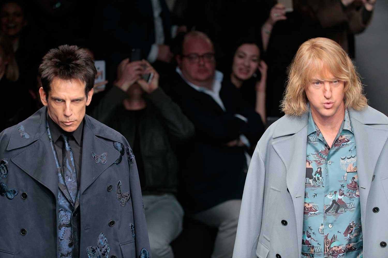Mitt under Valentinos visning under Paris modevecka steg Ben Stiller och Owen Wilson upp på catwalken som sina rollfigurer Derek Zoolander och Hansel McDonalds och bekräftade att det blir en uppföljare till "Zoolander".