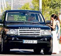David Beckham, en av alla stjärnor som kör Range Rover.