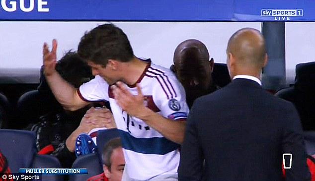 Uppgiven Müller. Foto: Sky Sports