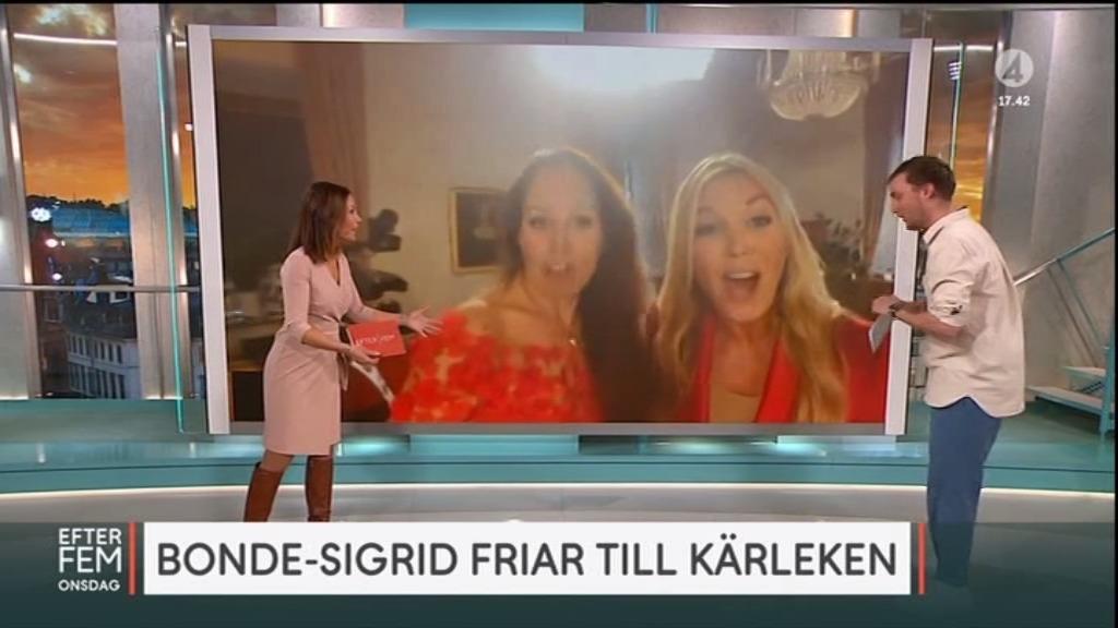 Förlovningen avslöjades i ”Efter fem” i TV4.