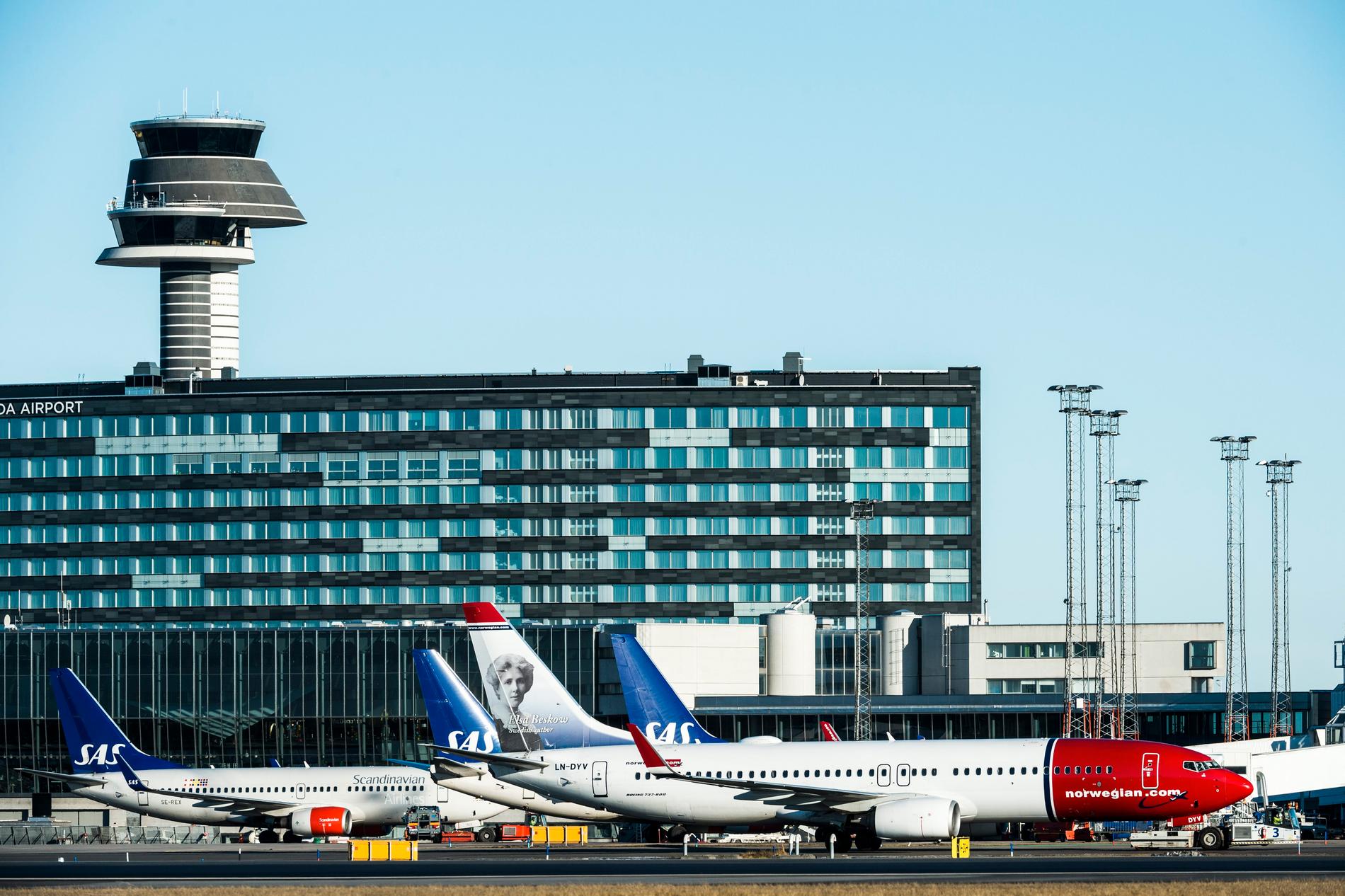 Arlanda flygplats. Arkivbild