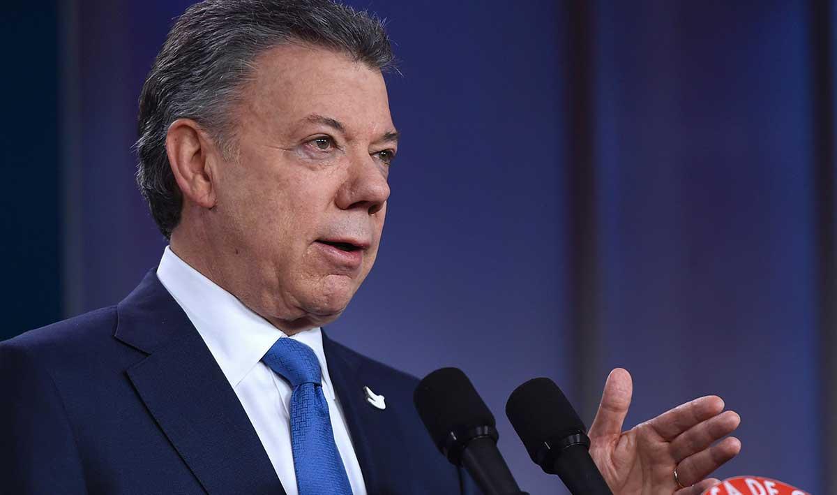 Juan Manuel Santos, Colombias president och fredspristagare.