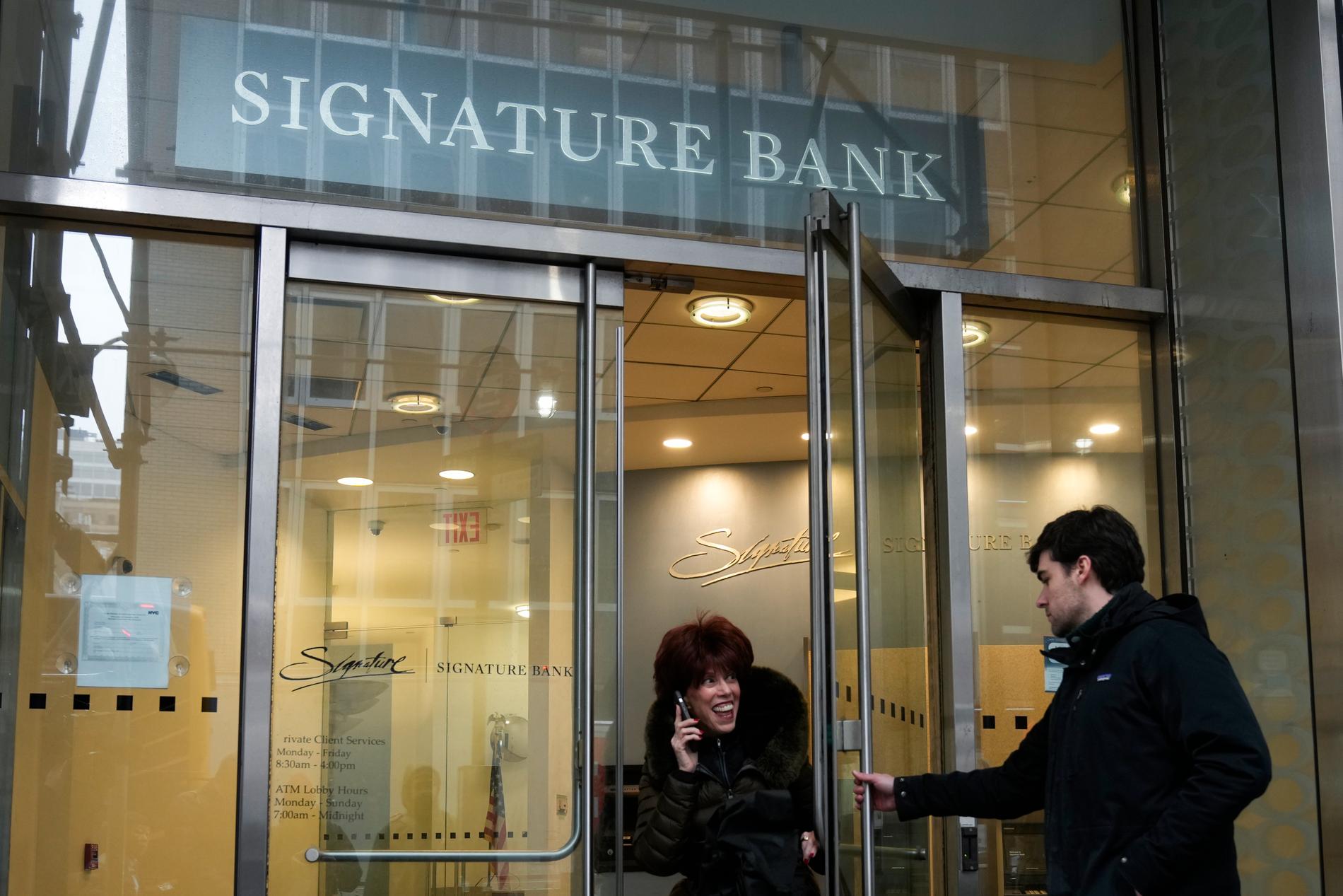 Även Signature Bank har tagits över av myndigheterna.