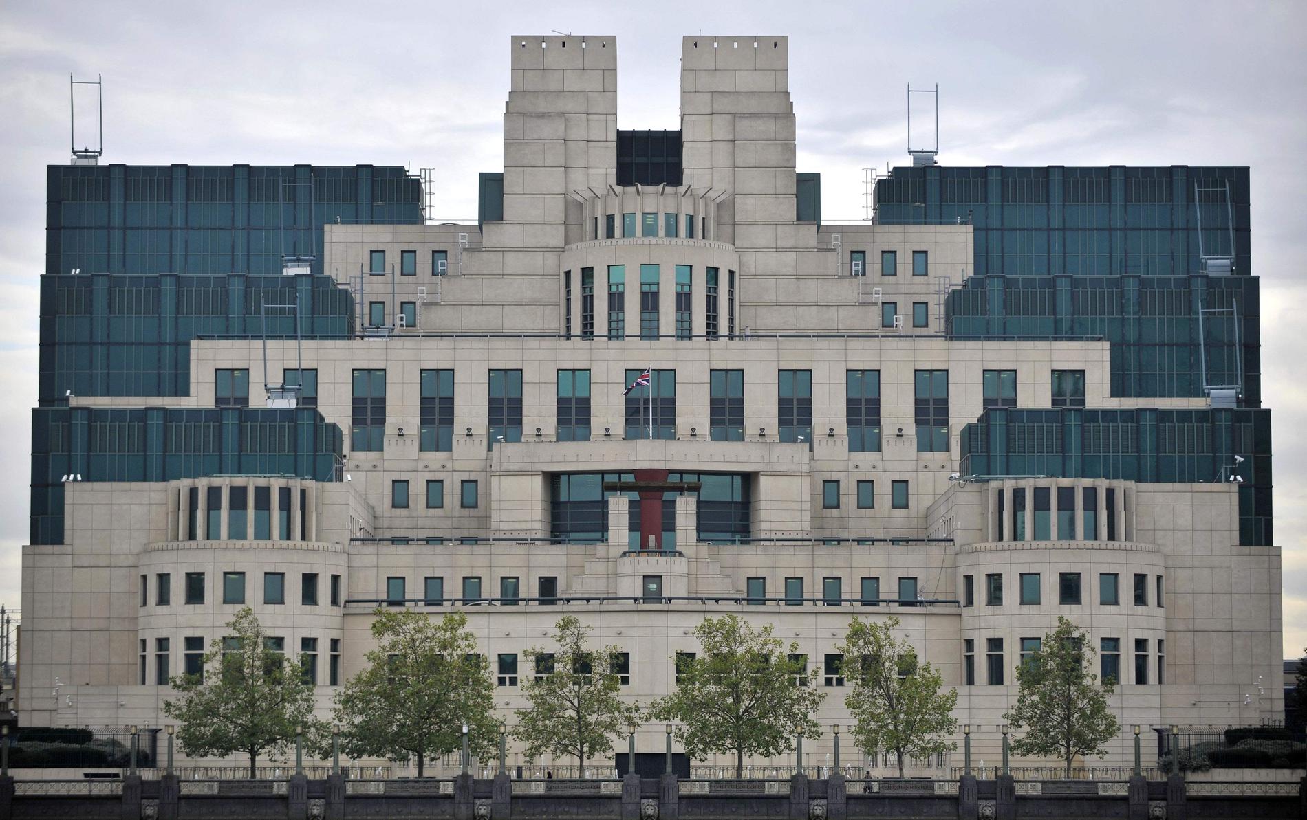 Brittiska underrättelsetjänsten MI-6:s högkvarter i London.