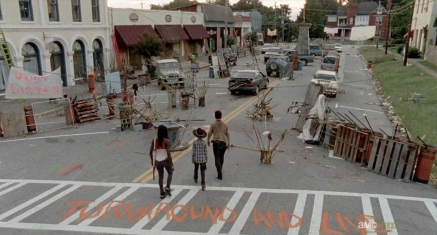 Så här ser staden ut i ”Walking Dead”.