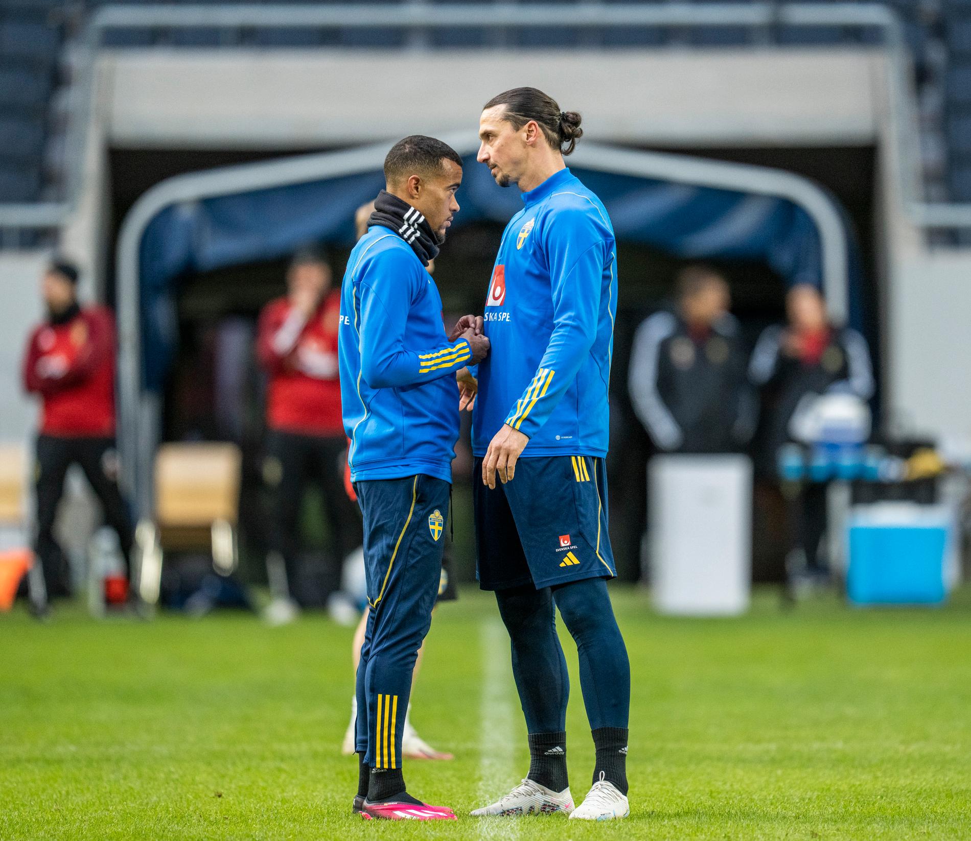 Robin Quaison och Zlatan Ibrahimovic.