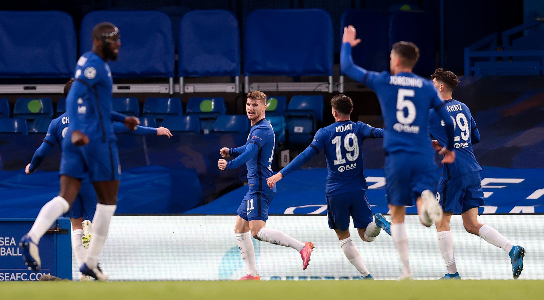 Timo Werner nickade in 1–0 för Chelsea.