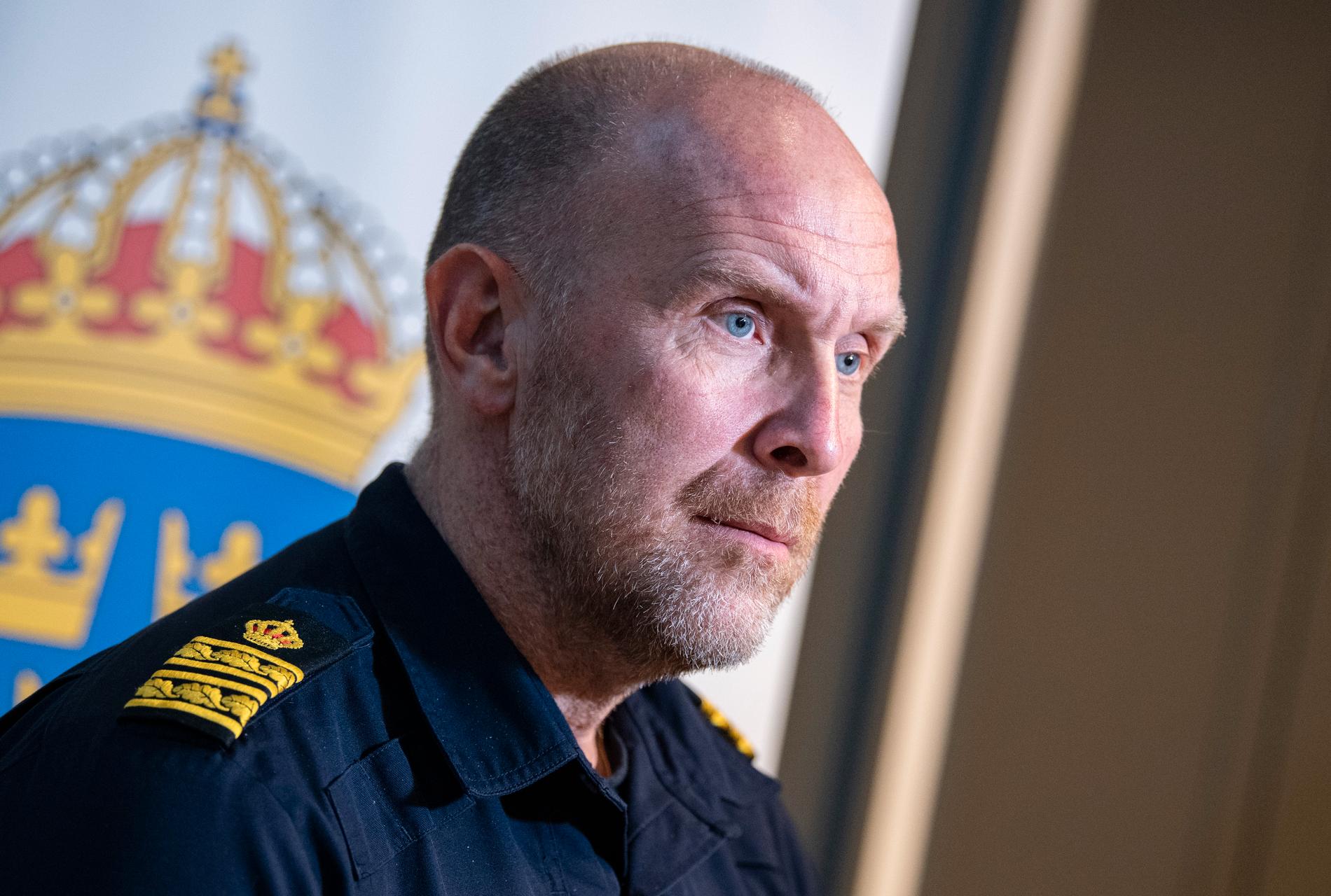 Stefan Hector, nationell kommenderingschef och ansvarig för polisens nationella särskilda händelse Operation rimfrost. Arkivbild.