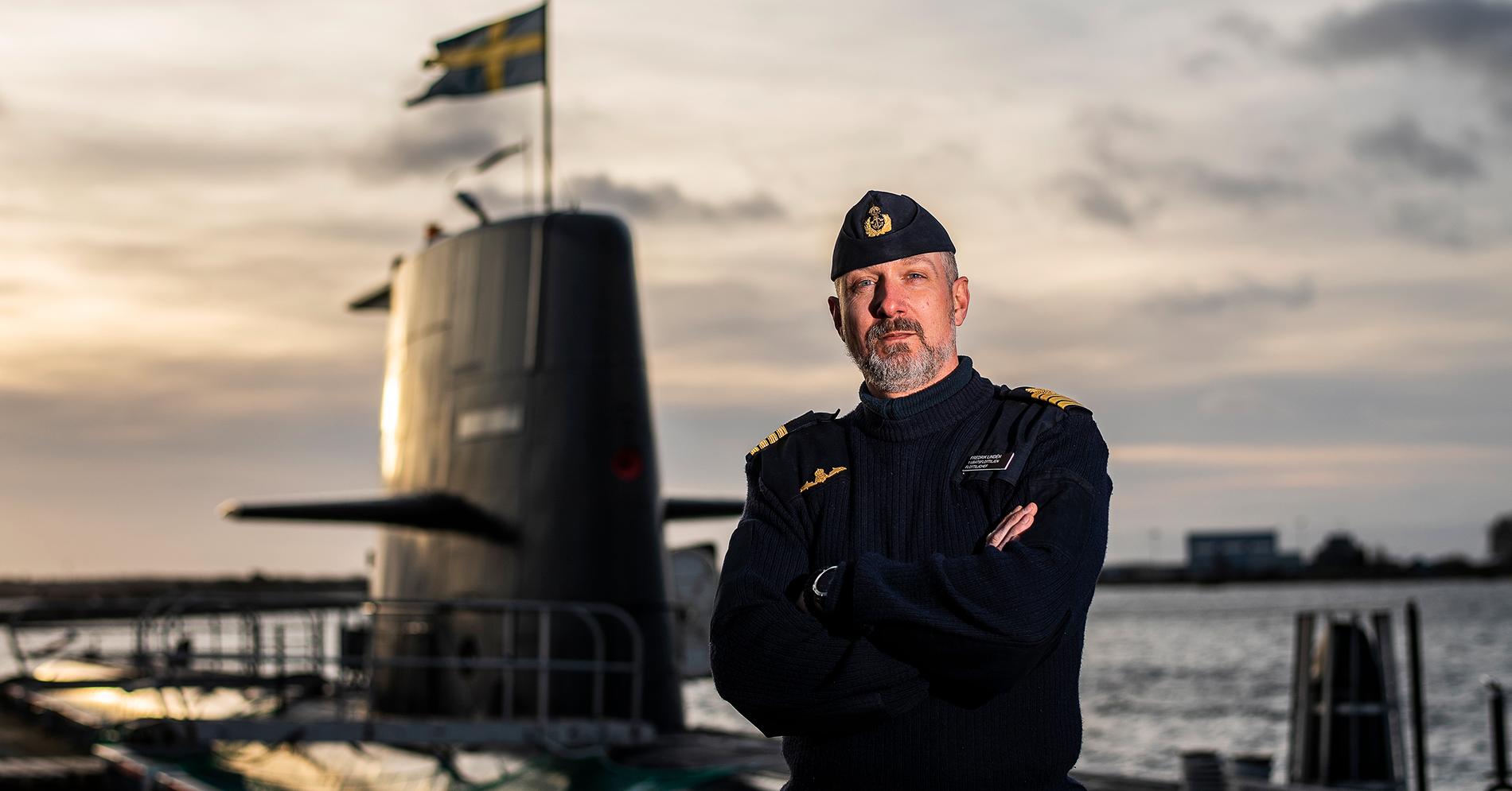 Fredrik Lindén, chef för ubåtsflottiljen.