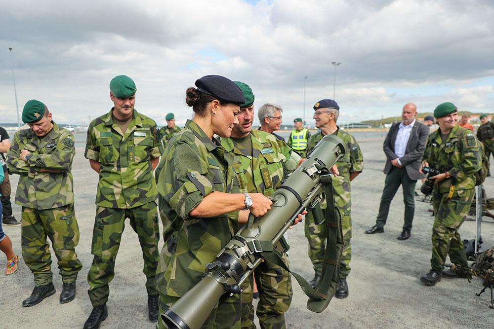Kronprinsessan deltog på garnisonens dag vid Älvsborgs amfibieregemente 2022. 