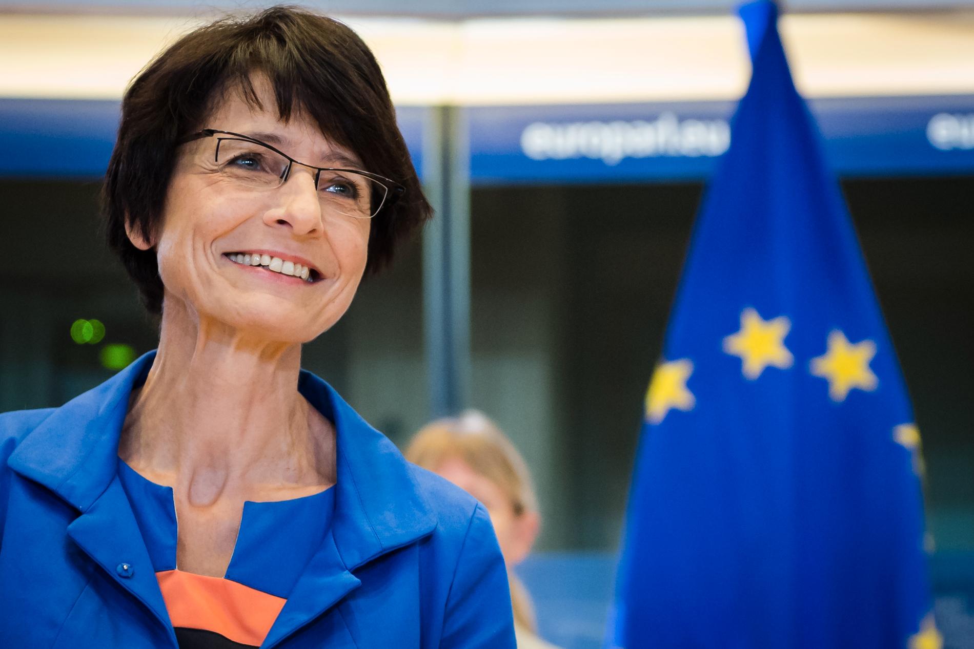 EU:s belgiska arbetsmarknadskommissionär Marianne Thyssen är glad och nöjd över enigheten kring nya regler för utsända arbetare i EU. Arkivfoto.