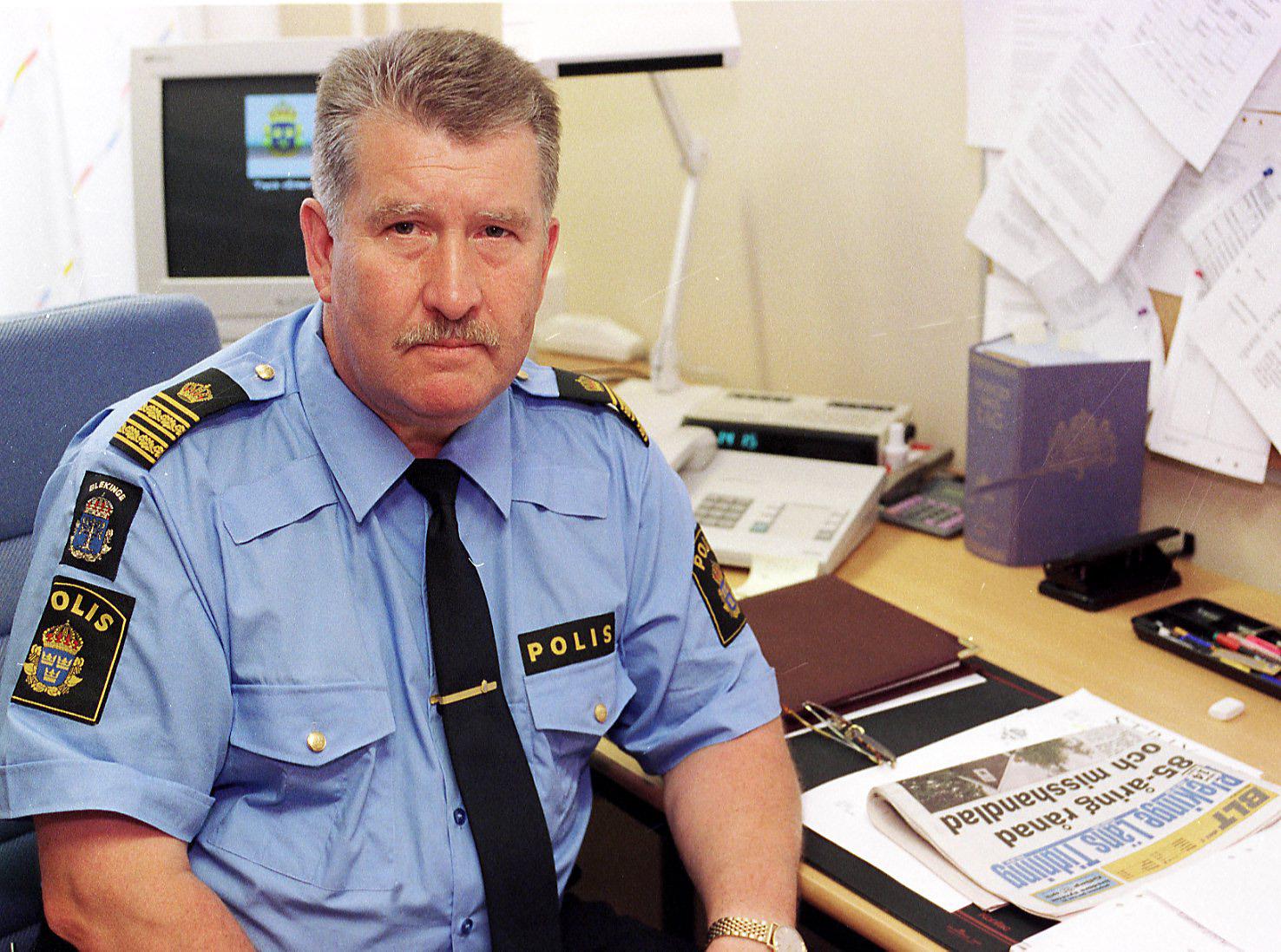 Göran Sjösvärd när utredningen kring Lelle Hildebrand försvinnande pågick 1999.