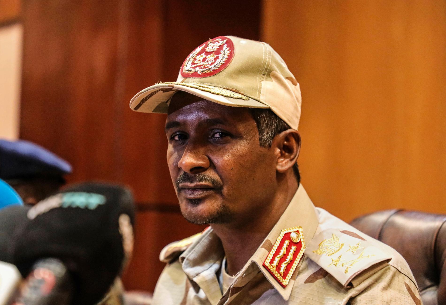 Mohammed Hamdan Dagalo, ledare för milisen Rapid support forces, RSF.