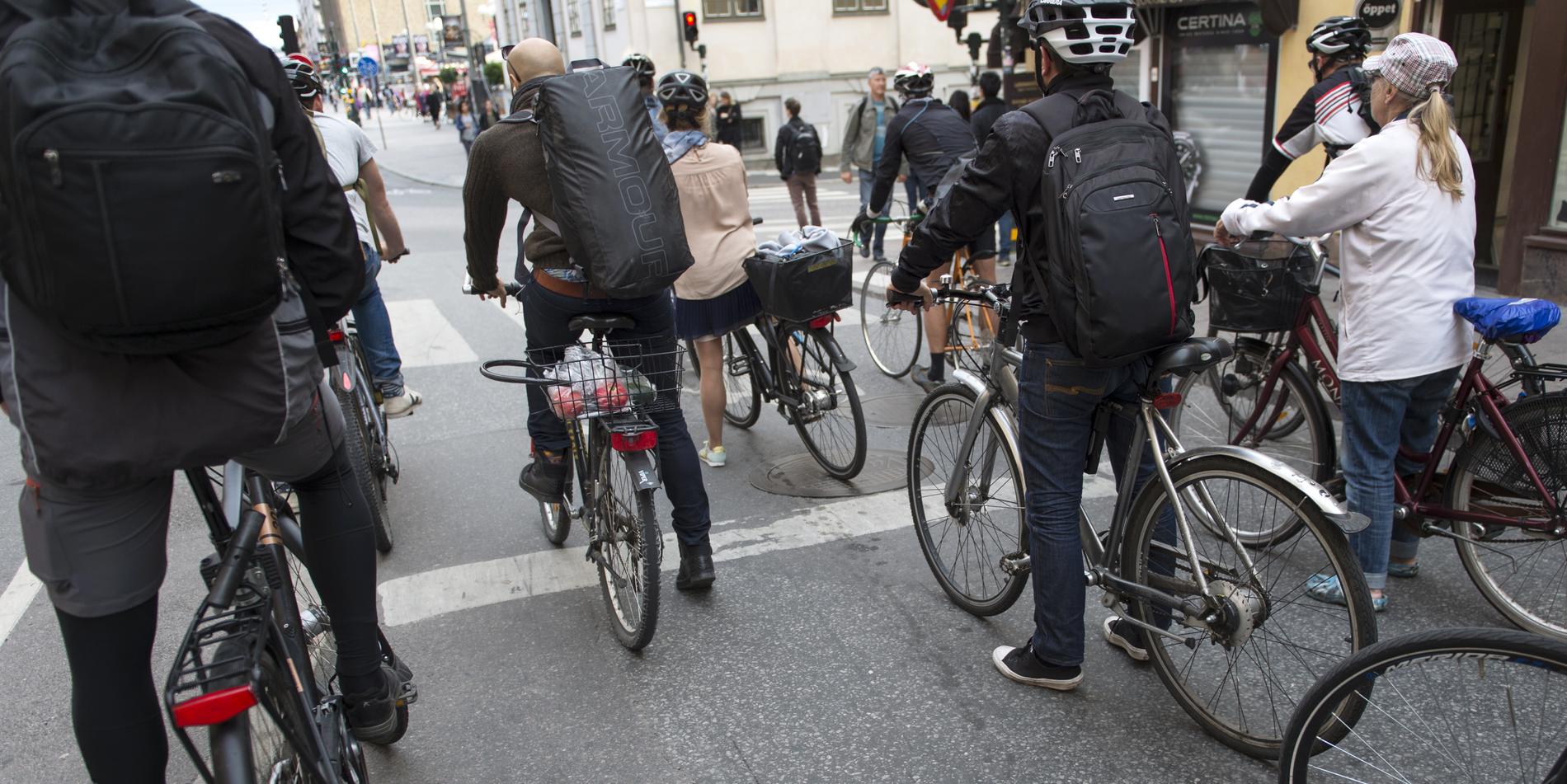 Cykeltrafiken ökar och cykelolyckorna med den. Arkivbild.
