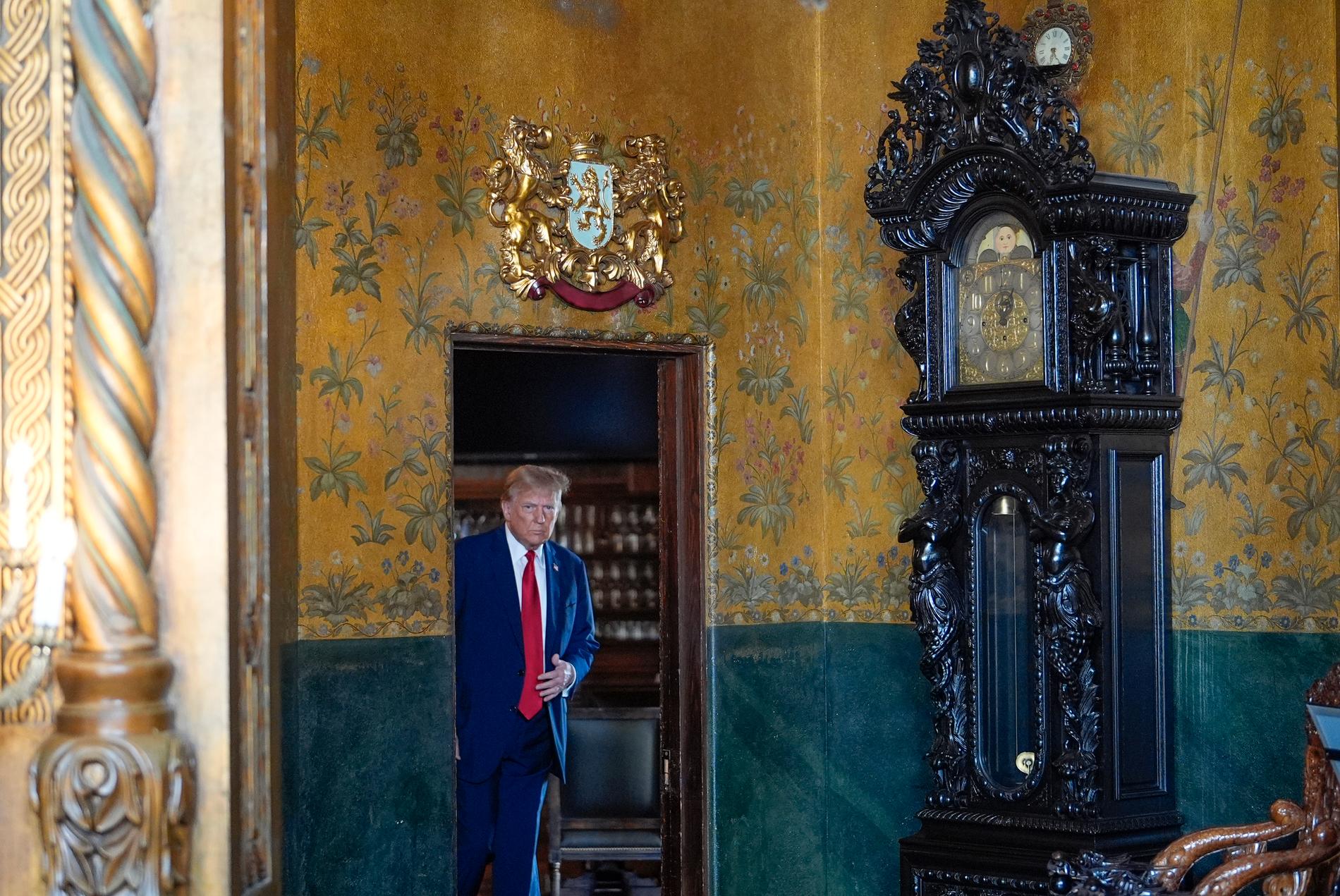 Donald Trump i Mar-a-Lago i veckan.