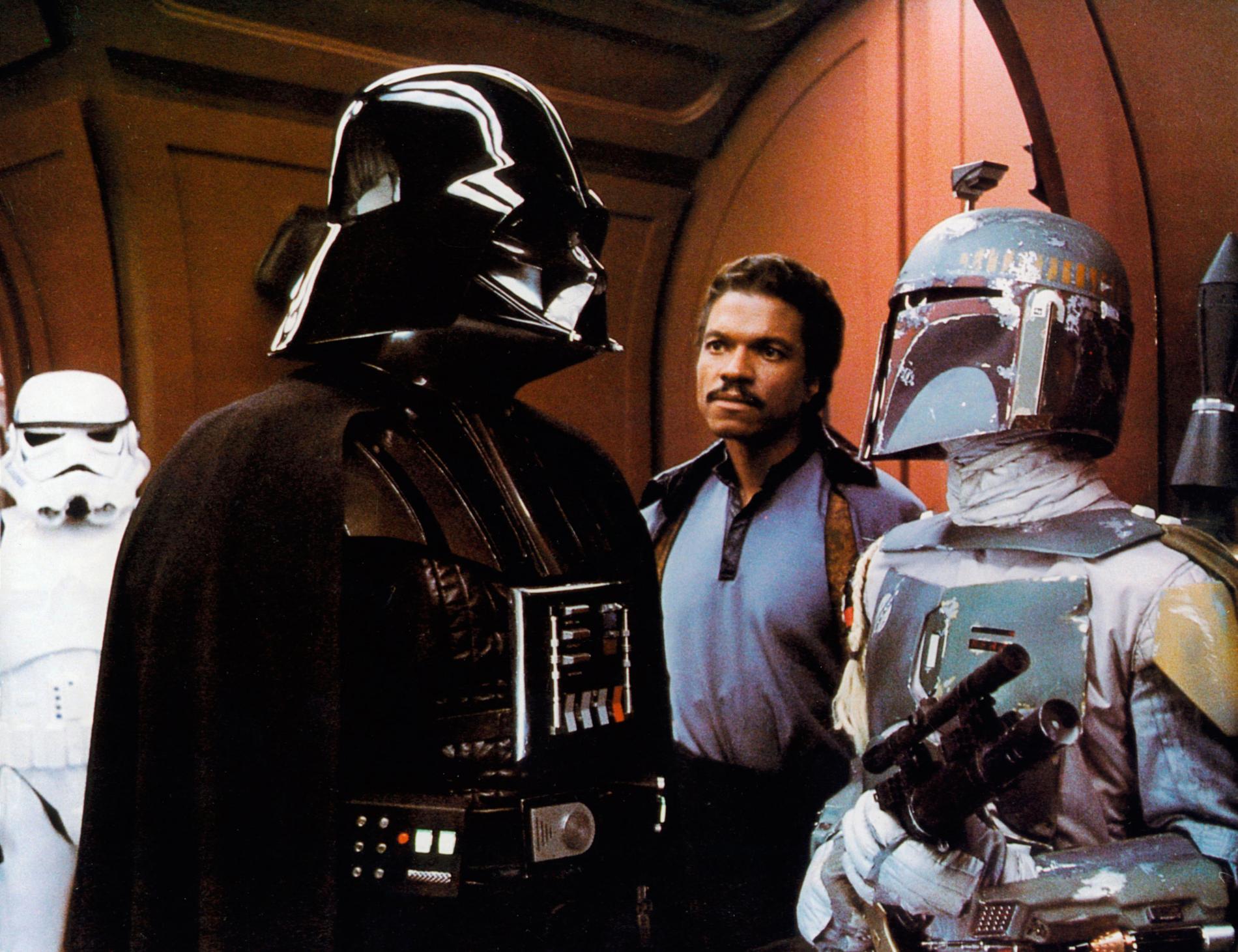 Boba Fett (höger) i Star wars: The Empire Strikes Back, 1980
