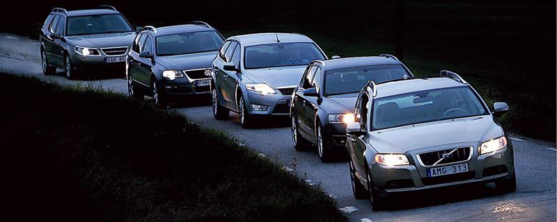 Fem stora kombibilar testades av Aftonbladets bilredaktion.