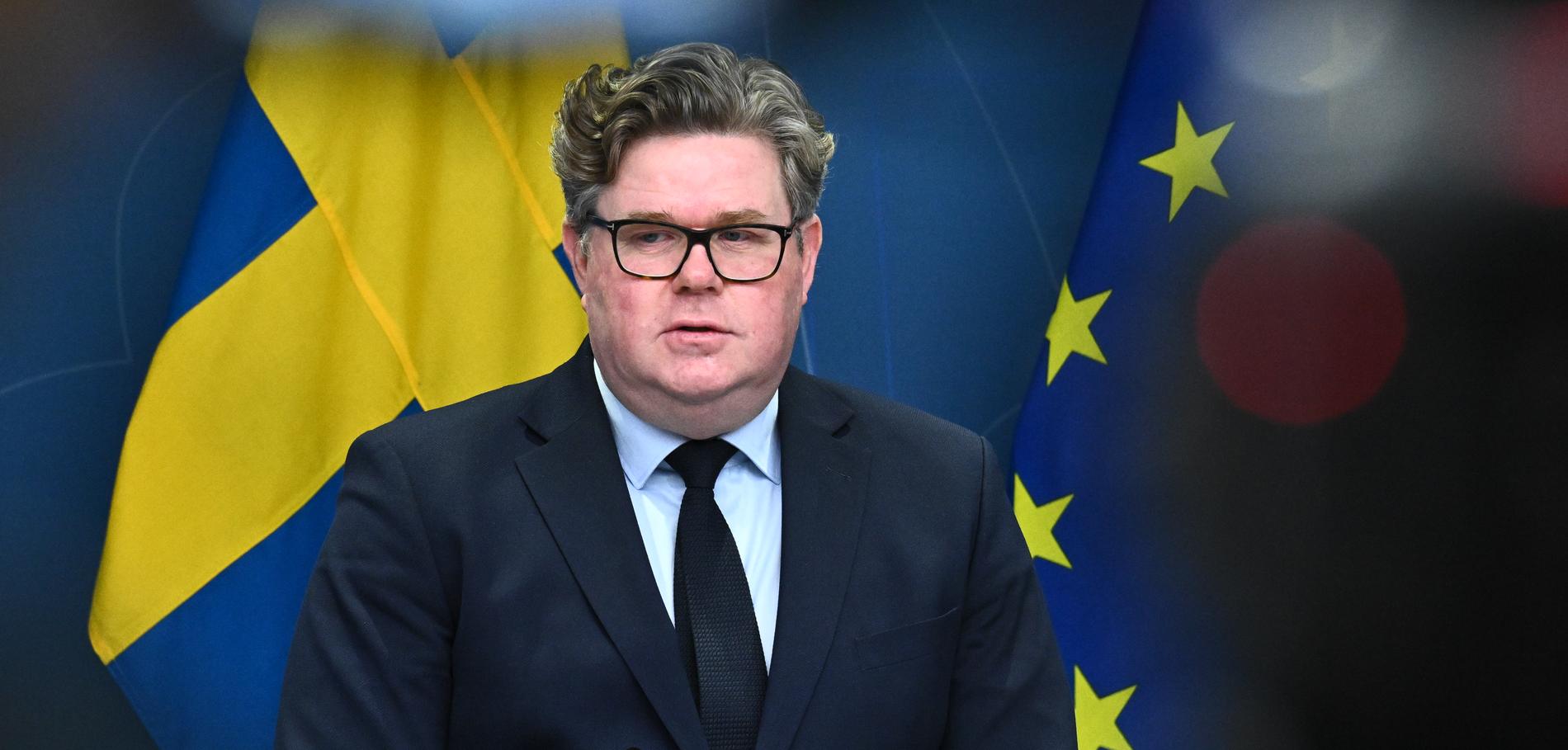Justitieminister Gunnar Strömmer (M) varnar för bedragare – när elstödspengarna kommit. 