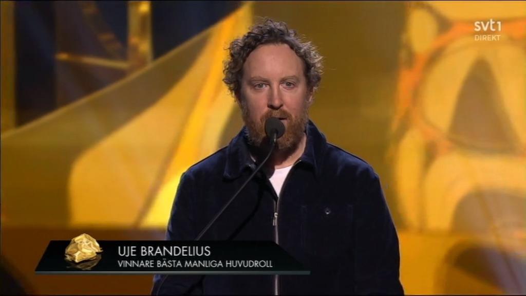 Uje Brandelius – bästa manliga huvudroll i rollen som sig själv.
