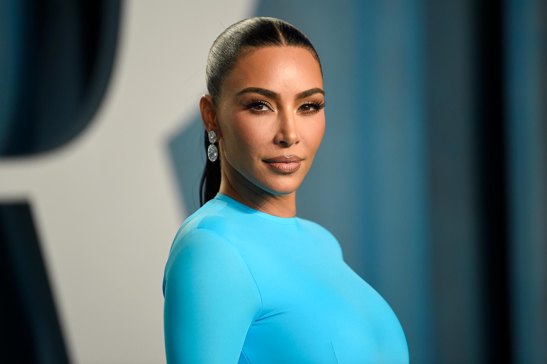 Kim Kardashian på Vanity Fairs Oscarsparty häromveckan.