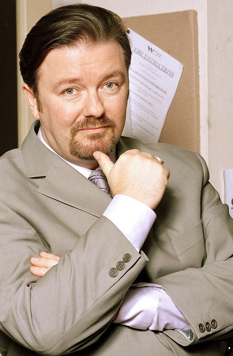 Föredöme David Brent är den sarkastiske chefen i ”The Office”. Han spelas av Ricky Gervais.