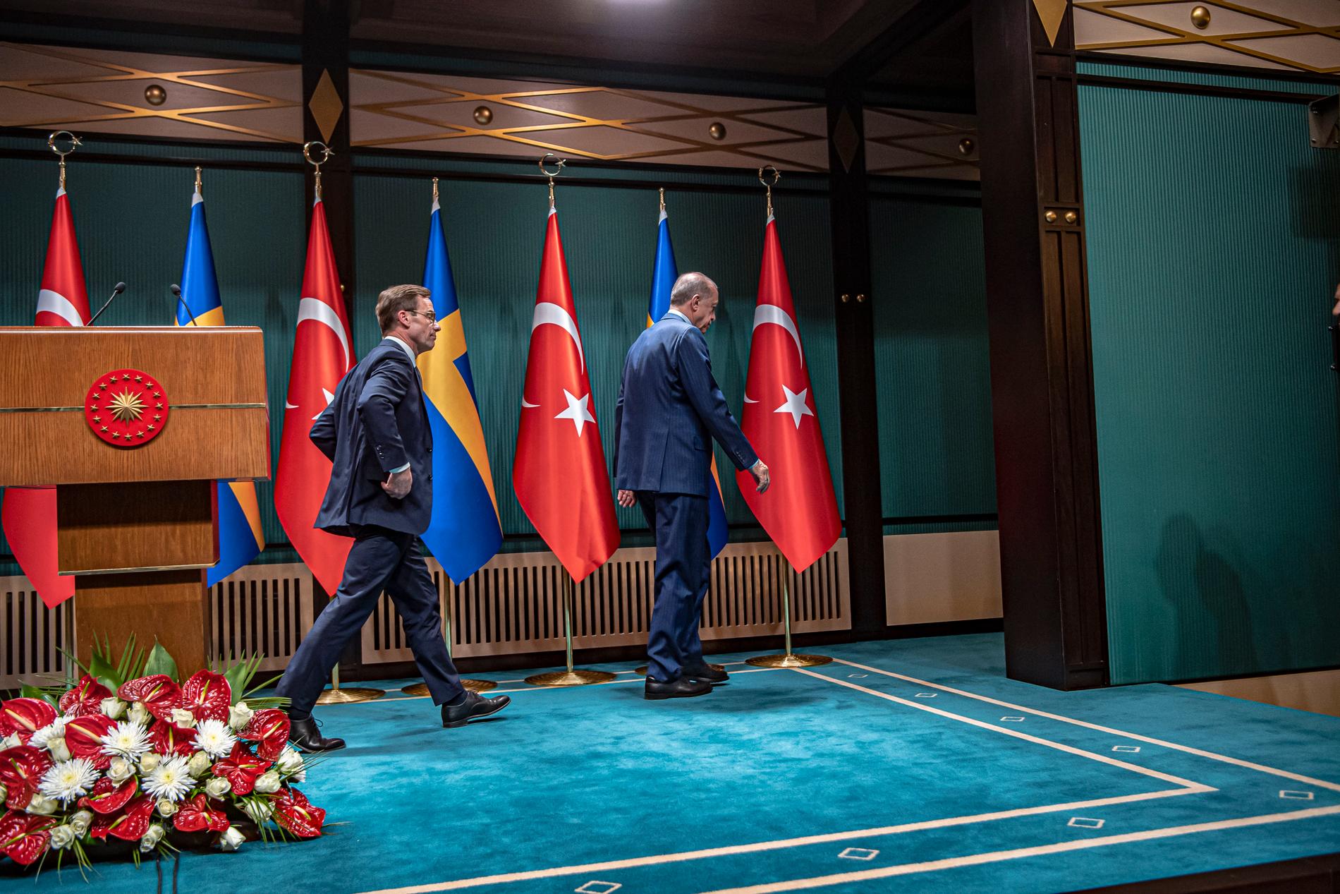 Kristersson och Erdogan.