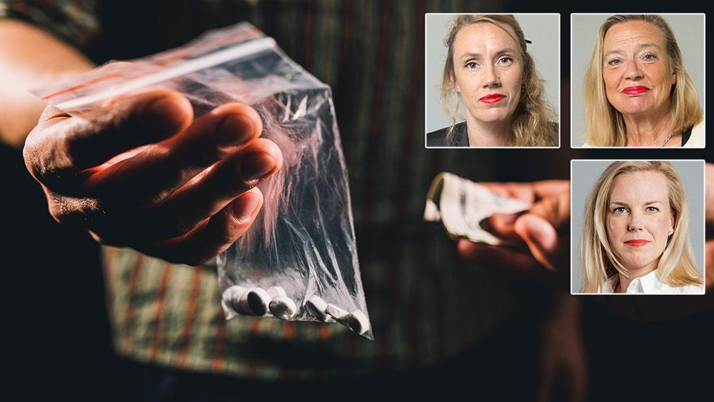 Tänk om polisen skulle kunna göra 36 000 tillslag vid försäljning av narkotika i stället för att varje år ta omkring 36 000 blod- och urinprov vid misstanke om narkotikakonsumtion, skriver Maj Karlsson, Karin Rågsjö, Linda Westerlund Snecker (V).