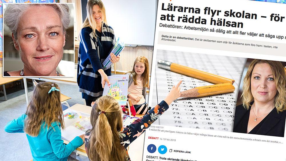 I jämförelse med andra yrkesgrupper är lärare absolut inte kraftigt överrepresenterade, skriver Agneta Jöhnk, Sveriges Kommuner och Landsting.