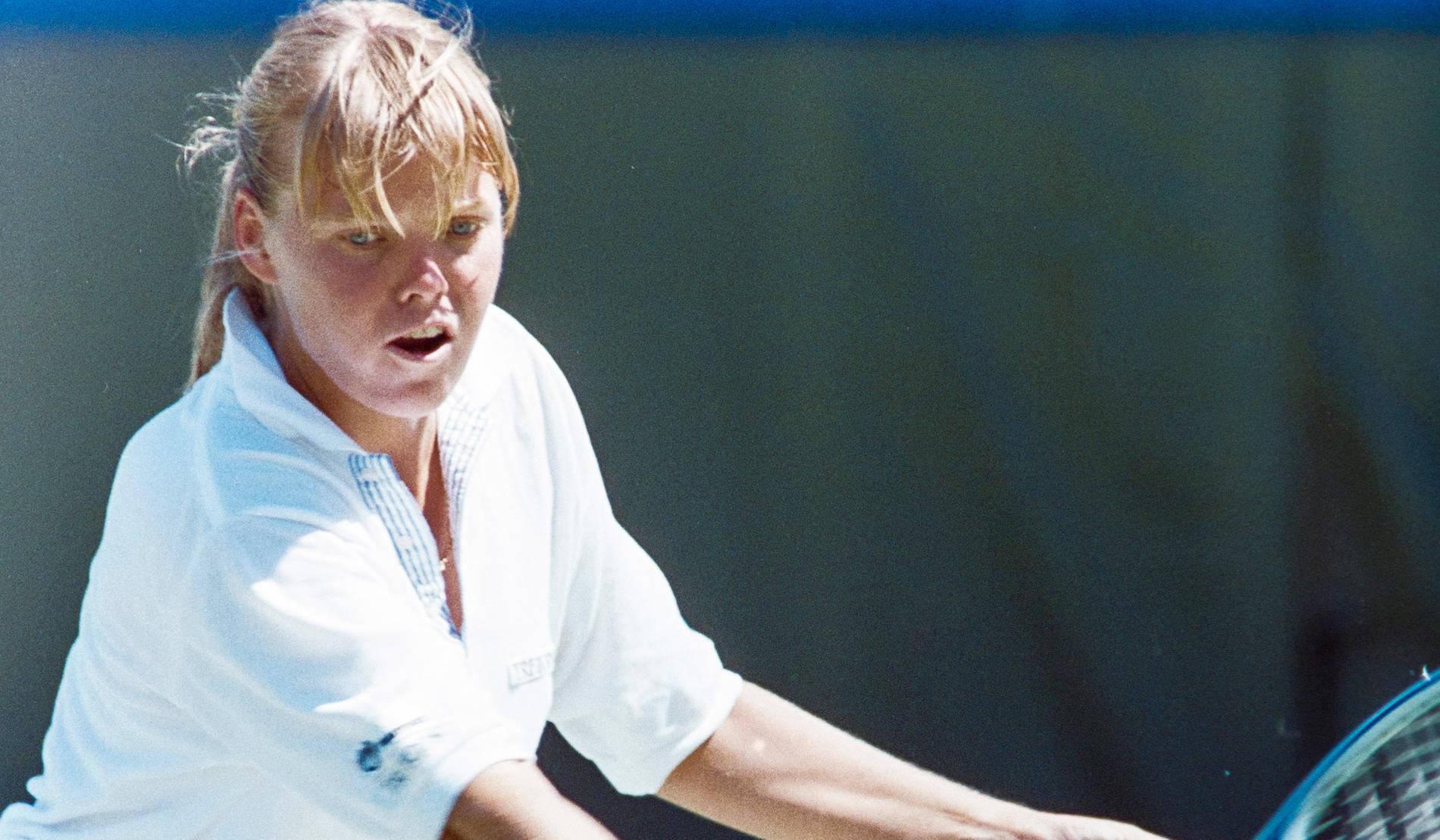 Catarina Lindqvist i Australian Open år 1989.