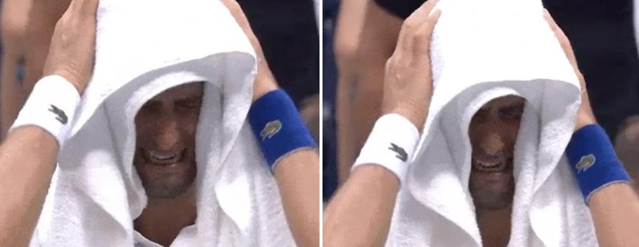 Novak Djokovic bröt ihop.