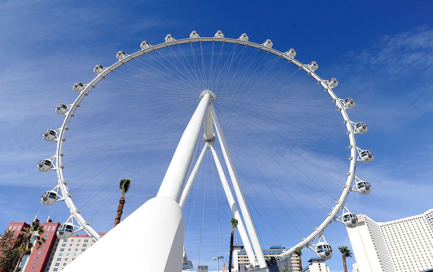 Las Vegas High Roller är 168 meter högt, högre än exempelvis London Eye.