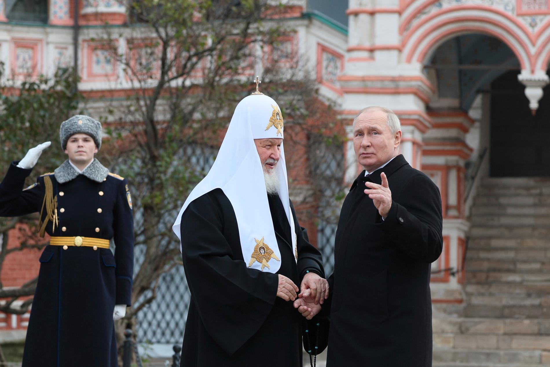 Patriarken Kirill och Vladimir Putin är helt överens om att kriget i Ukraina är rättfärdigt.