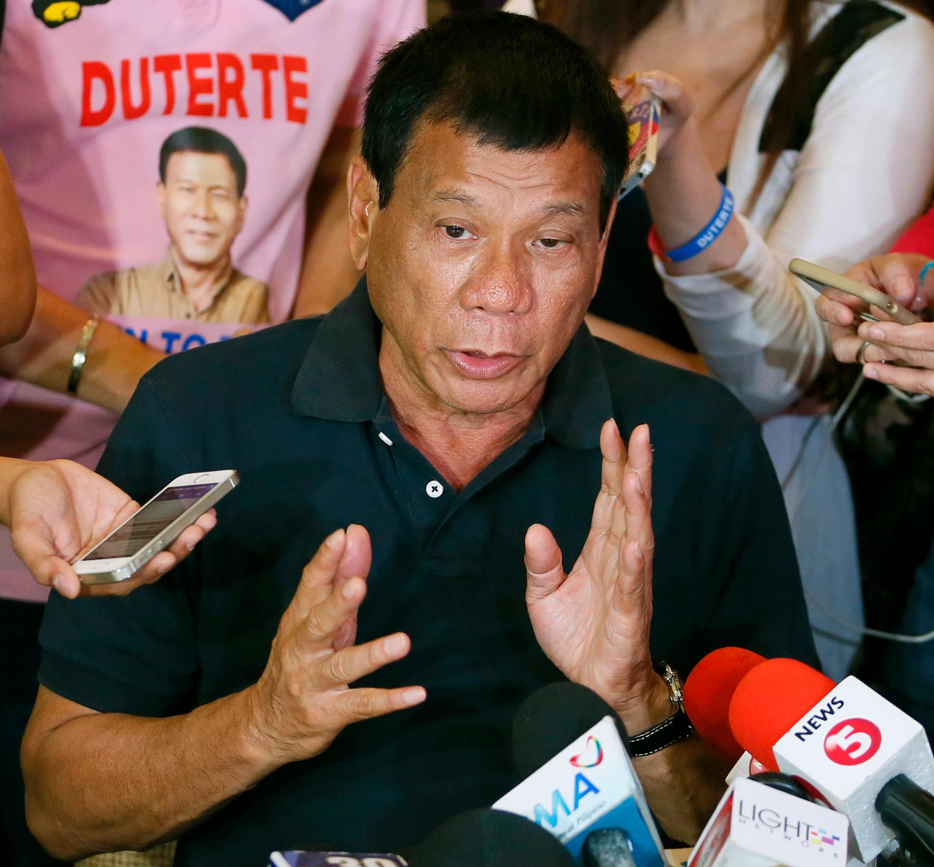 Rodrigo Duterte vann en klar seger i presidentvalet i Filipinerna