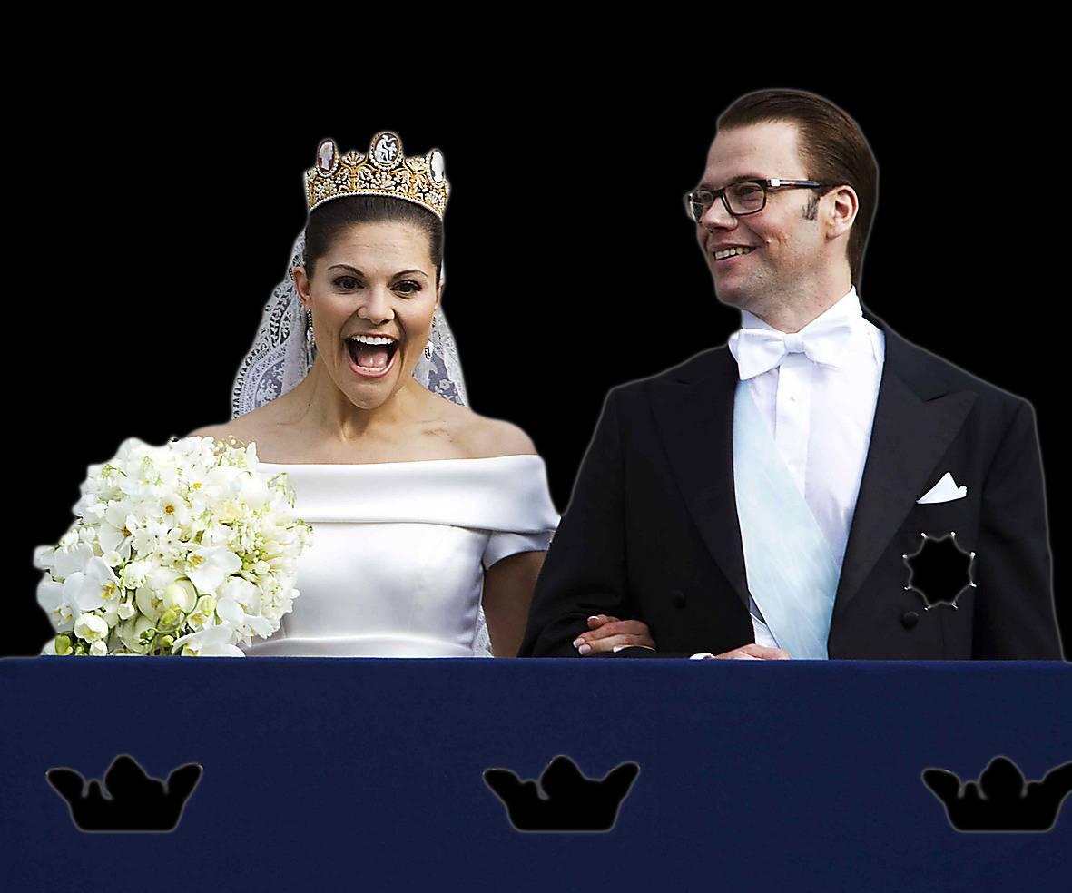 Kronprinsessan Victoria och prins Daniel gifte sig 2010.