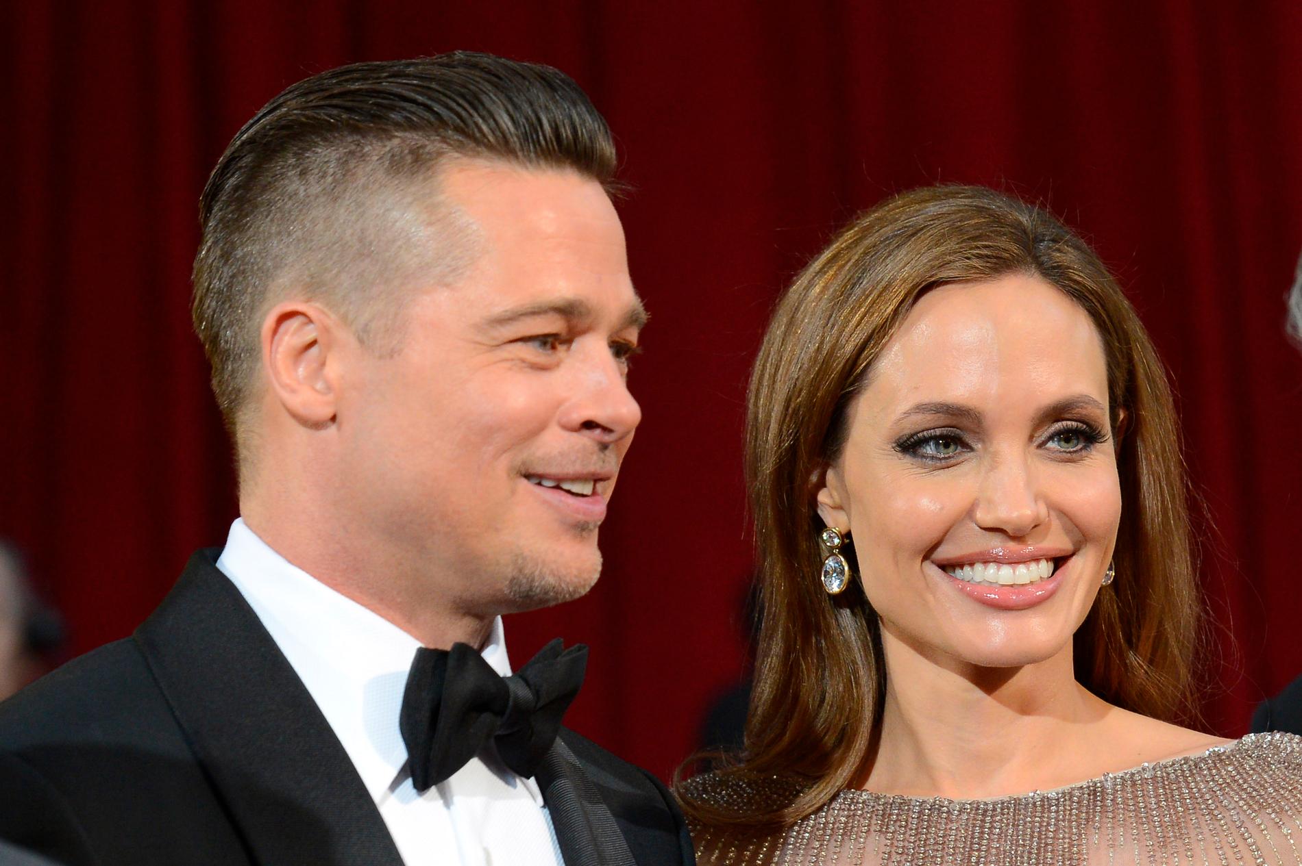 Brad Pitt och Angelina Jolie innan skilsmässan.