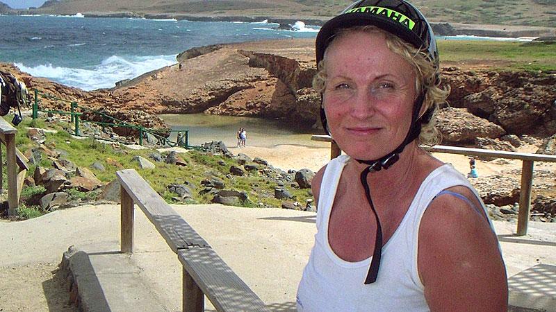 Eva Rusz har varit på Aruba fem gånger. många spännande minnen. Bland annat från den gången hon blev attackerad av en leguan.