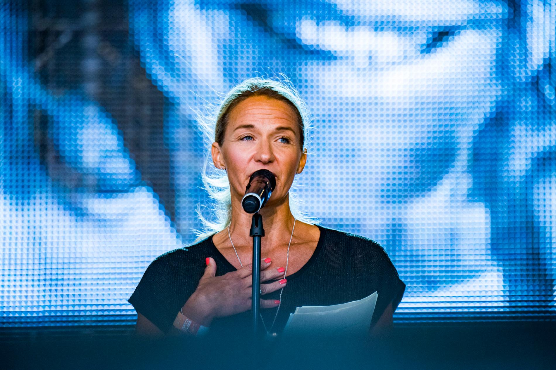 Kristin Kaspersen under sitt tal.