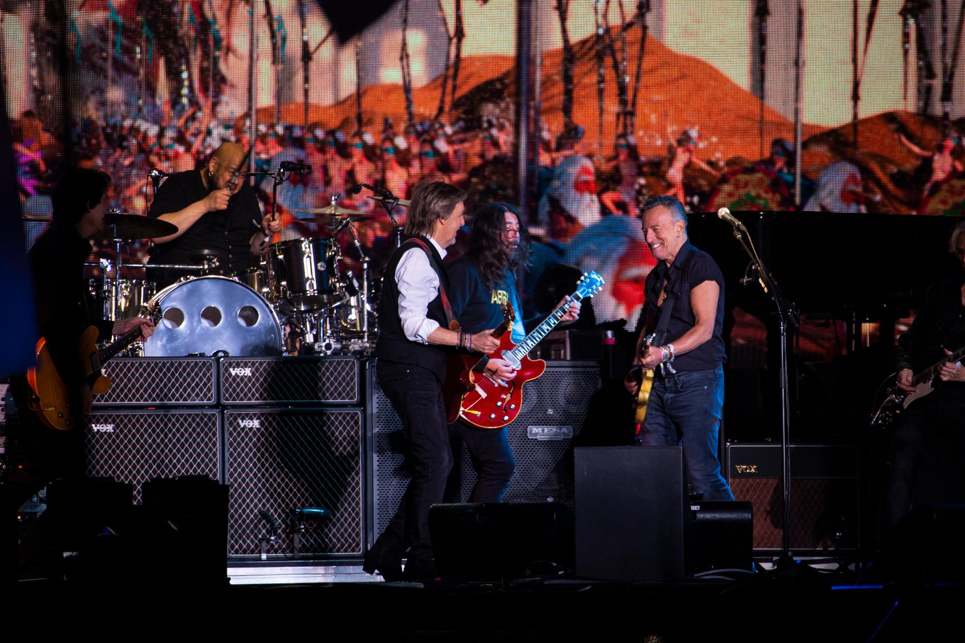 Paul McCartney, Dave Grohl och Bruce Springsteen.