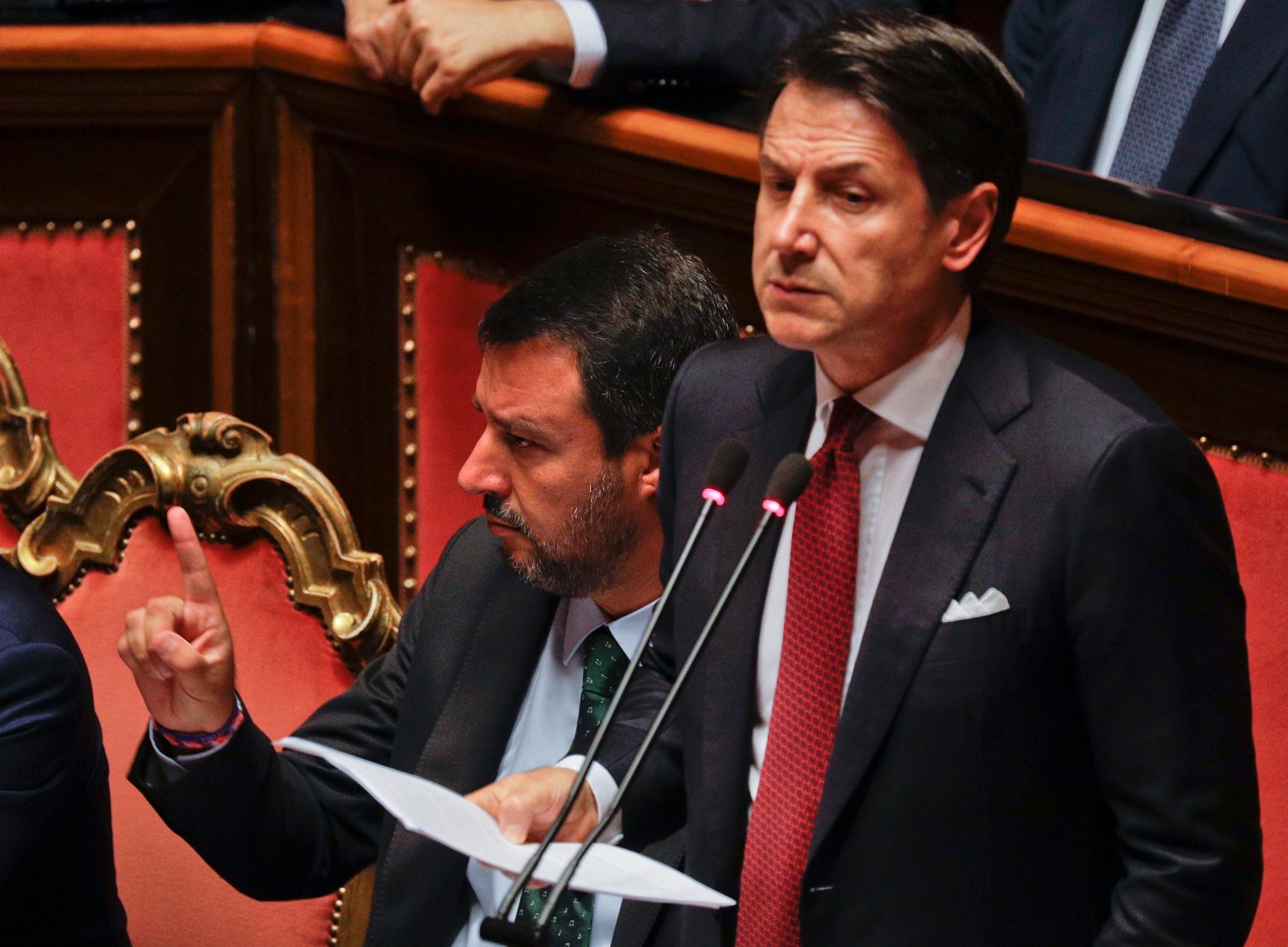 Giuseppe Conte avgår som Italiens premiärminister.