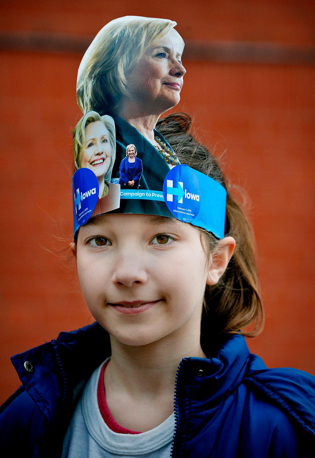 FANS Celia, 10 år, tyckte att Hillary Clinton var cool.