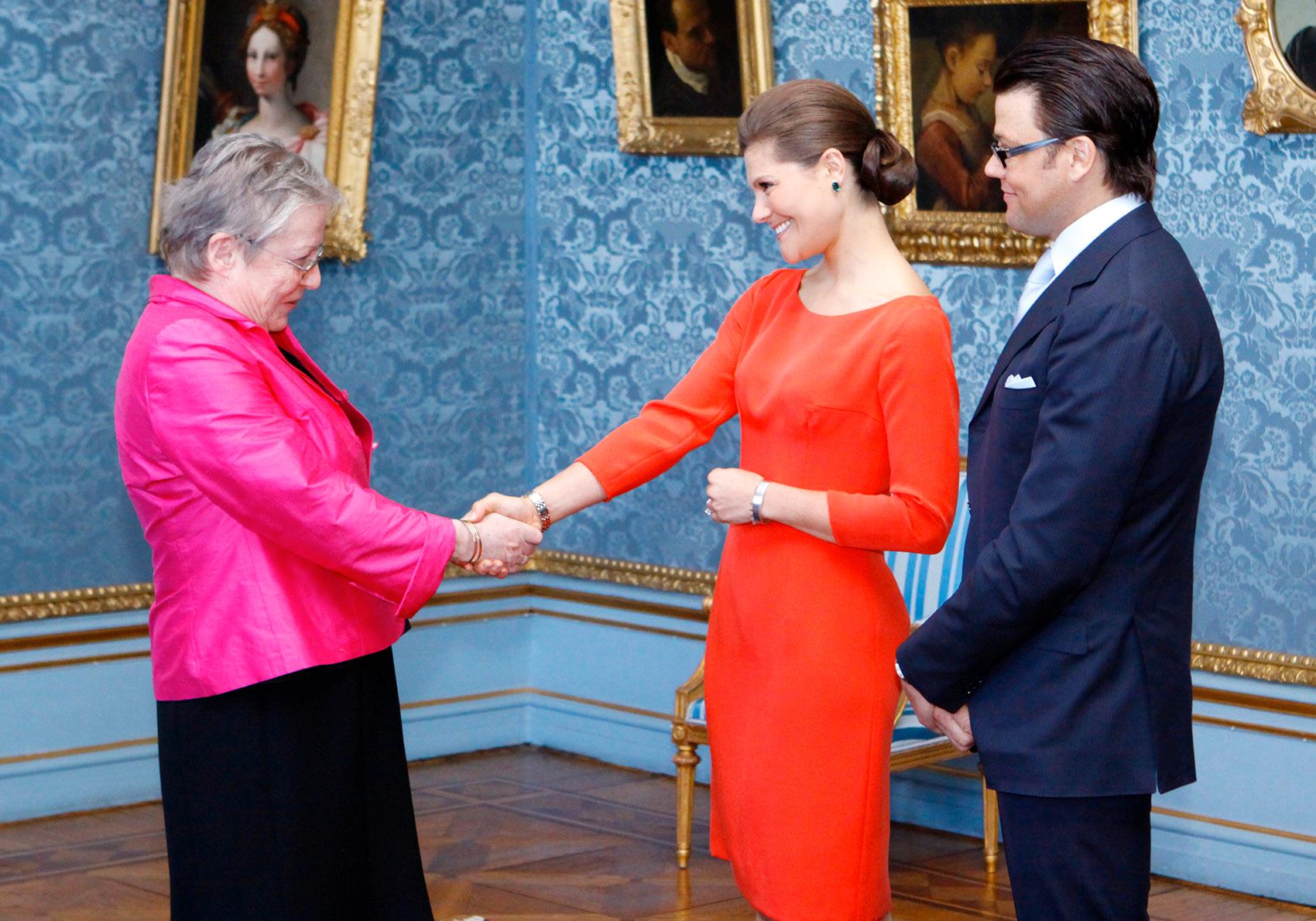 Mottagning på Stockholms slott med anledning av förlovningen mellan kronprinsessan Victoria och Daniel Westling.