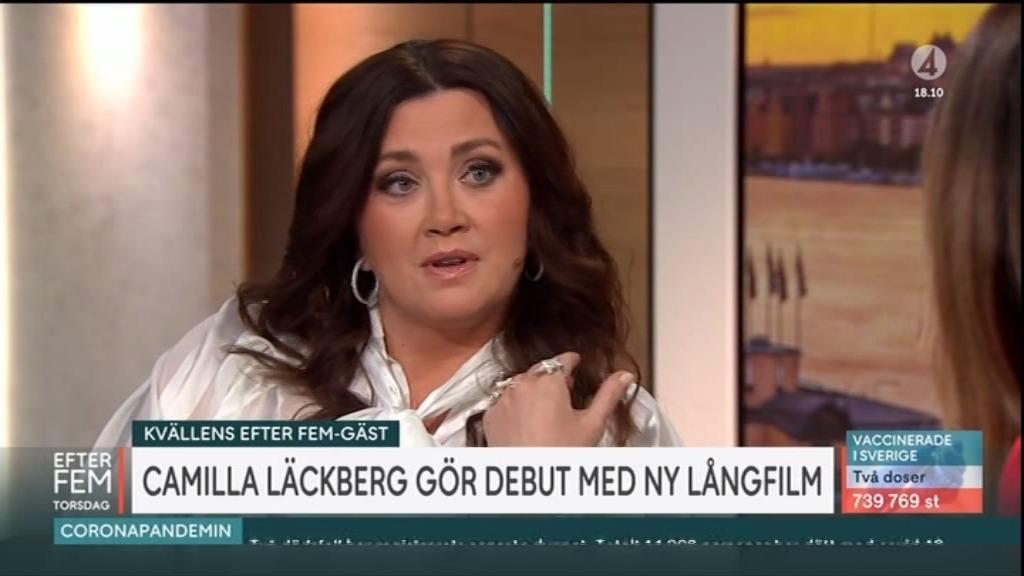 Camilla Läckberg i ”Efter fem” i TV4.