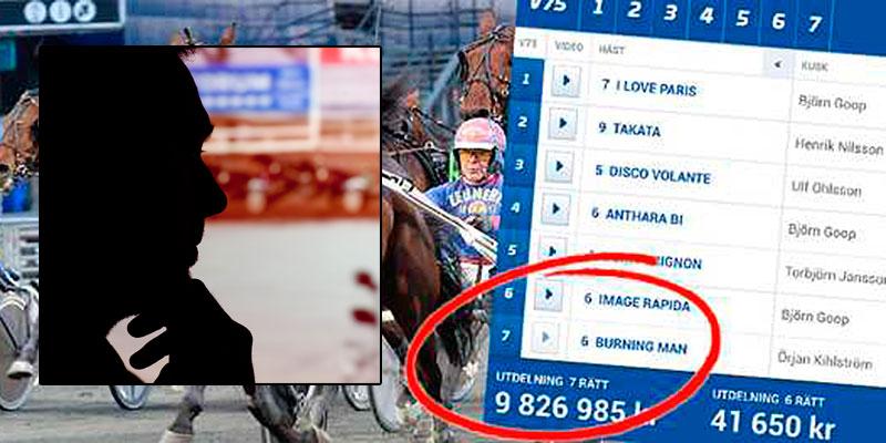 En man från Vagnhärad vann mest i Sverige på V75 lördagen den 28 mars. På 160 kronor satsade kunde han kvittera ut 10,4 miljoner kronor.