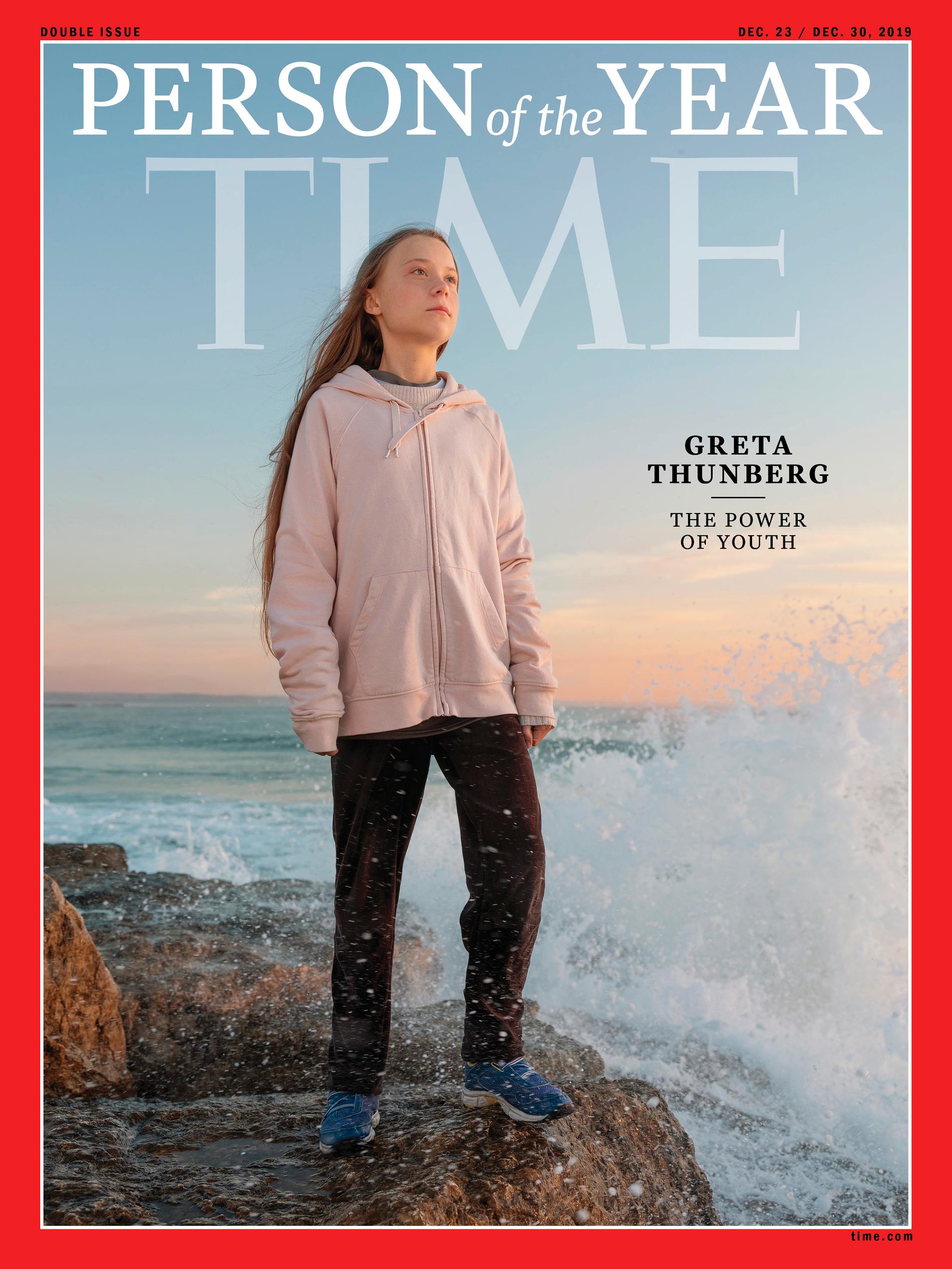 Greta Thunberg på omslaget till Time Magazine.