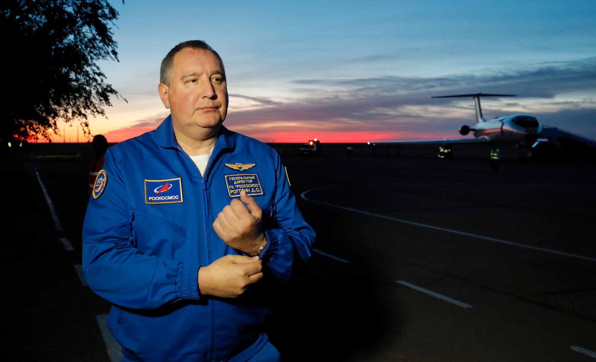 Chefen för den ryska rymdstyrelsen Roskosmos, Dmitrij Rogozin, ser slutet på rymdsamarbetet med USA. Arkivbild.