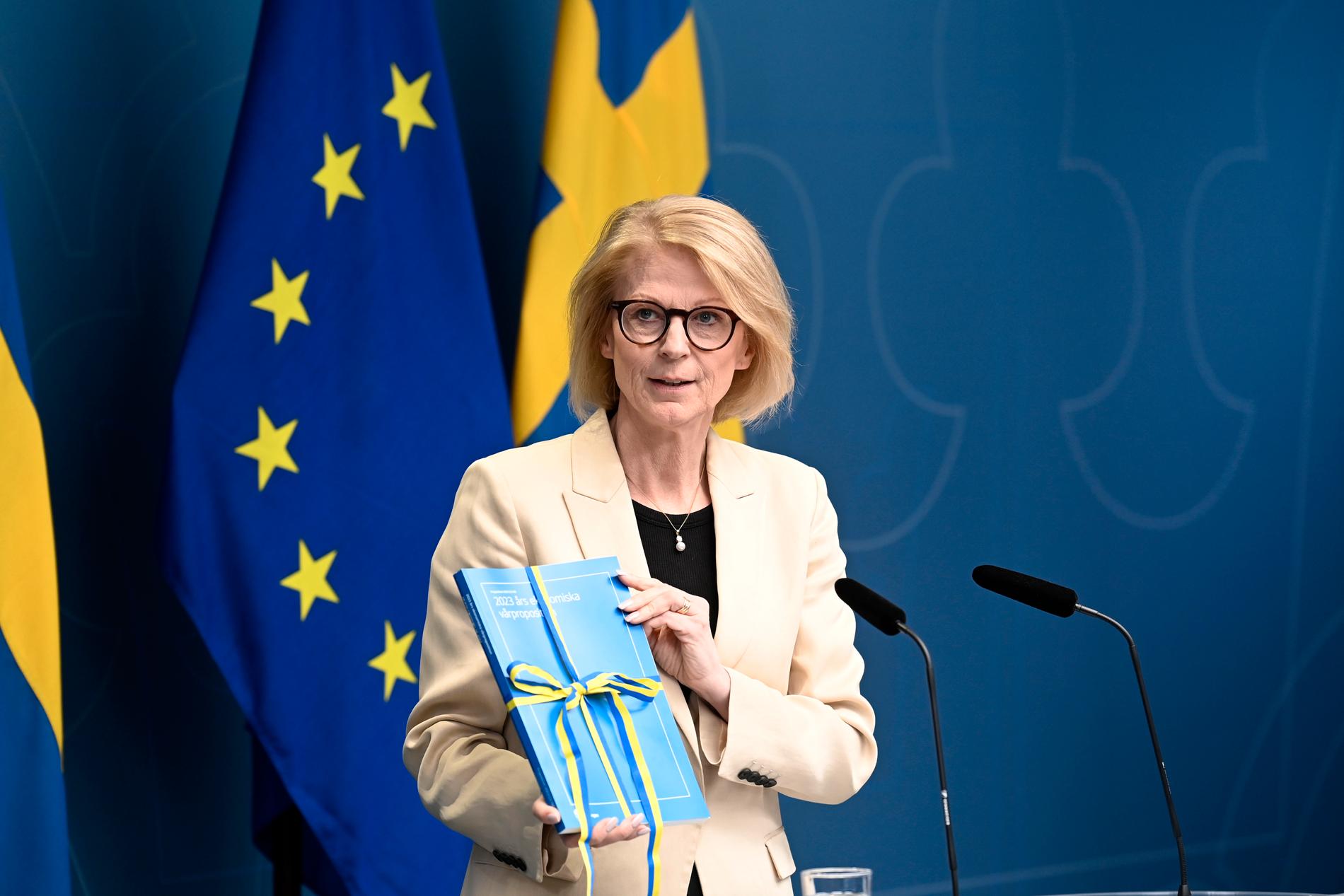 Finansminister Elisabeth Svantesson (M) presenterade regeringens vårändringsbudget under måndagsmorgonen.